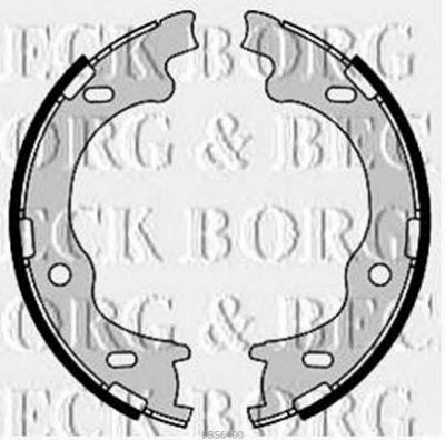 BORG & BECK bbs6400 -  Комплект тормозных колодок